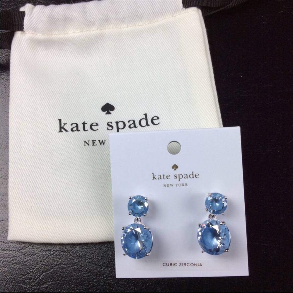 SOLD🎉. Beautiful blue Kate Spade earrings💕 - Picture 2 of 2